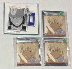 名探偵コナン NewDays 安室透 缶バッジ アクリルキーホルダー セット # 名探偵コナン」安室透、赤井秀一たちが“魔法使い”姿に♪ 缶バッチ