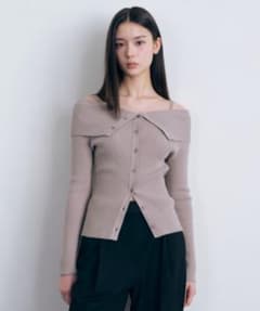 ウィメンズリブターンダウンオフショルダーガーディガンのサムネイル