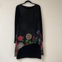 Desigual デシグアル 花柄レイヤードワンピースのサムネイル