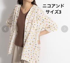 ニコアンド　PLAYFUL開襟シャツ　レーヨンシャツ　　半袖
