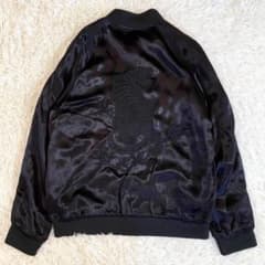 ZARA ザラ XL スカジャン ブラック 黒 刺繍 虎 タイガー レーヨン