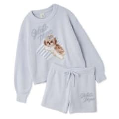 ジェラートピケ シーズージャガードプルオーバー＆ベビモコショート