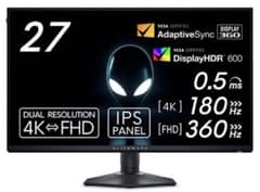 Alienware 27 4K ゲーミングモニター AW2725QFのサムネイル