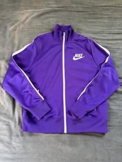 (XL)ナイキ トラックジャケット 00s パープル ラバープリントのサムネイル