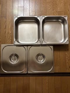 Vollrath ステンレス製ホテルパン4個セット 蓋付き 網付き2ヶ VOLLRATH ステンレス製 ホテルパン 蓋付き 2個セット - メルカリ