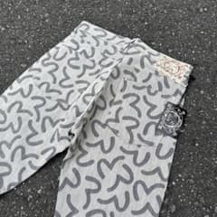 デッドストック】Evisu エヴィス 総柄 カモメ デニム ジーンズ W32