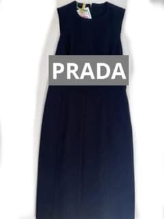PRADA ノースリーブタイトワンピース ブラック　入学式　入園式 サイズ40のサムネイル
