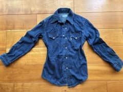 【美品BLUE BLUE】 デニム ウエスタンシャツ インディゴのサムネイル
