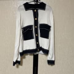 49 AV JUNKO SHIMADA ニット 長袖 バイカラーのサムネイル