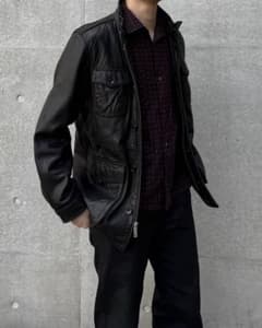 Eddie Bauer M-65 Lamb Leather Jacket - メルカリ