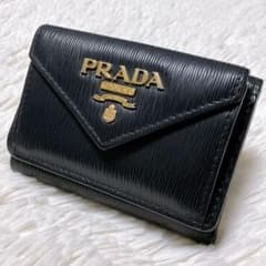 ♡Aa♡PRADA プラダ 三つ折り財布 ヴィッテロムーブ ロゴ レザー ♡Aa様専用♡PRADA プラダ 三つ折り財布 ヴィッテロムーブ ロゴ レザー