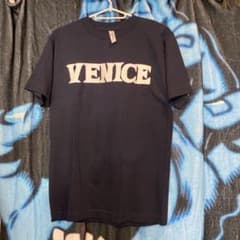 細美武士着用！VENICEロゴ Tシャツ メンズ 黒 細美武士着用！VENICEロゴ Tシャツ メンズ 黒