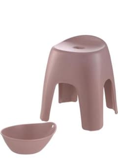 未使用品リッチェル ハユール バス用品2点 風呂椅子40cm+湯おけピンクのサムネイル