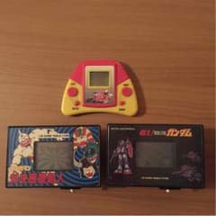 キン肉マン&ガンダム&バイクのゲームウオッチ3点セット激レア中古！のサムネイル