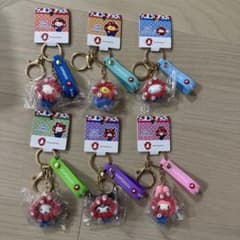 EXPO 2025 サンリオ ミャクミャク フロッキー ストラップ キーホルダー
