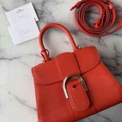 DELVAUX デルヴォー ブリヨン ミニ レッド シャンパンゴールド