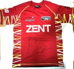 センラ サイン入りTシャツ や*ん様 ZENT CERUMO スーパーGT 立川 石浦 サイン入り Tシャツ