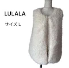LULALA ホワイトファーベスト Lサイズのサムネイル
