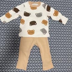 くま柄 パジャマ 上下セット 95cmのサムネイル