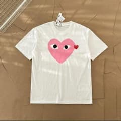 PLAY COMME des GARÇONS ピンクハートTシャツ Sのサムネイル