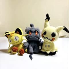 포켓몬 냐스 미미큐 마샤도 봉제인형 3장 세트