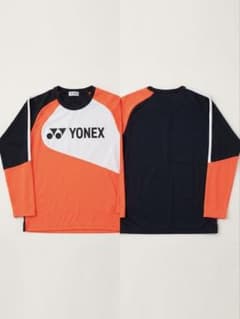 YONEX ロングTシャツ　オレンジブラック　Sのサムネイル