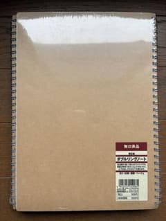 無印良品 再生紙 ダブルリングノート B5 48枚のサムネイル