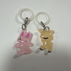 めじるしアクセサリー ガチャ 2個セット ノンタン うさぎ ぶたのサムネイル