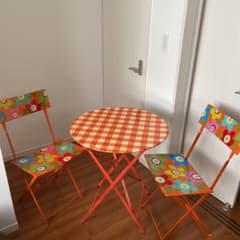 pylones   ガーデンチェア2脚＆テーブルセット pylones ガーデンチェア2脚＆テーブルセット - メルカリ