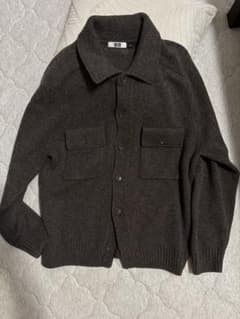 UNIQLO U カーディガン ダークブラウン Lのサムネイル