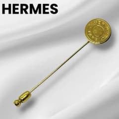 極美品】エルメス セリエ ピンブローチ ゴールド ラペルピン