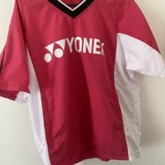 YONEX Vネック 半袖 プルオーバー ピンク/ホワイトのサムネイル