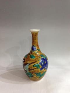 ★古美術！　吉田屋　花鳥紋飾大徳利　江戸時代後期　胴径 15cm 高 27cm ☆古美術！ 吉田屋 花鳥紋飾大徳利 江戸時代後期 胴径 15cm 高 27cm