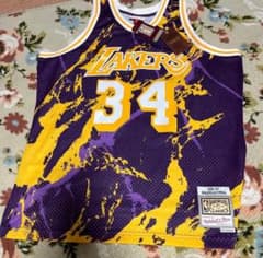 NBAレイカーズシャキール・オニール ユニフォームMitchell & Ness