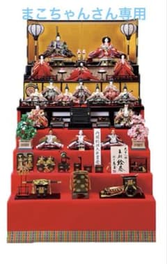 【まこちゃんさん専用】東玉作 「王朝絵巻」 大宮人飾り 七段飾り 内閣総理大臣賞 まこちゃんさん専用】東玉作 「王朝絵巻」 大宮人飾り 七段飾り 内閣