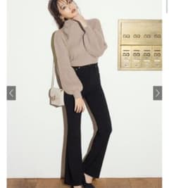 ボリュームスリーブボトルネック トップス ニット GRLのサムネイル