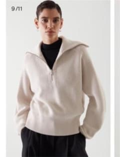 COS ハーフジップニットセーターのサムネイル