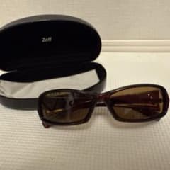 Zoff サングラス ブラウン 57×18×136 ケース付きのサムネイル