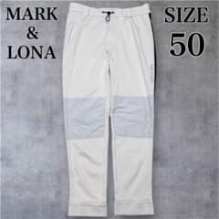 マークアンドロナ ストレッチ パンツ XL 50 サイドライン 切替 ゴルフ マークアンドロナ ストレッチ パンツ XL 50 サイドライン 切替 ゴルフ