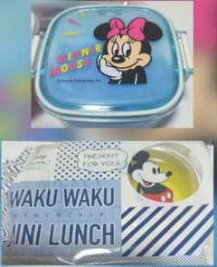 미사용 Disney Minnie Mouse WAKU WAKU 도시락