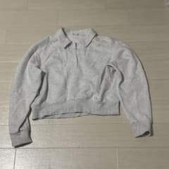GU グレー クロップド丈 スウェットのサムネイル