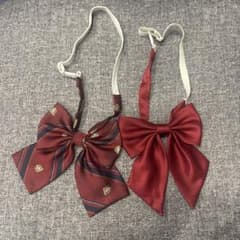 JK 学生服 リボン 2点セット エンブレム ストライプ 無地のサムネイル