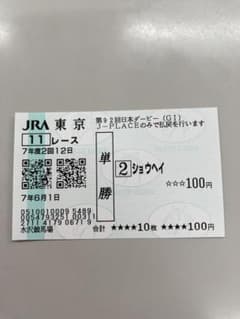 水沢競馬場】日本ダービー2025 ショウヘイ馬券 - メルカリ