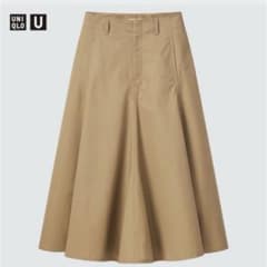 UNIQLO U コットンツイルフレアスカート ウエスト61のサムネイル