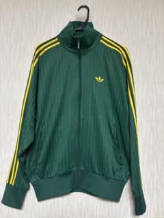 adidas ジャージ トラックジャケット グリーン　 イエロー　Lサイズのサムネイル