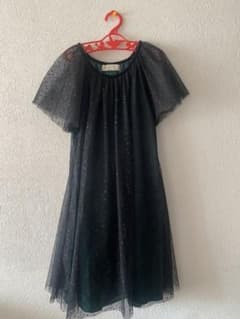 Zara kids 黒チュールドレス 9号(134cm) お出かけ、発表会にも！のサムネイル