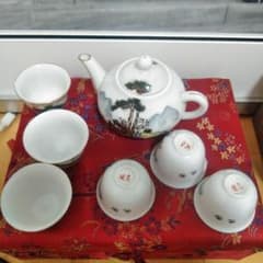 景徳鎮製 江山秀色 中国茶器 煎茶道具 希少 - メルカリ