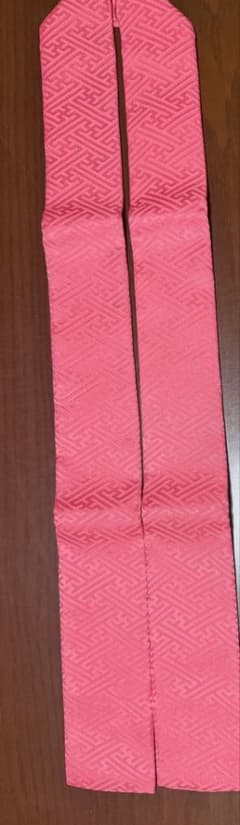 値下げ！重ね襟 ピンク 地紋入り 着付け小物のサムネイル