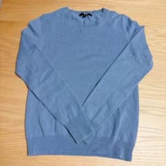 shio22様専用　ユニクロ　カシミヤセーター　ライトブルーのサムネイル