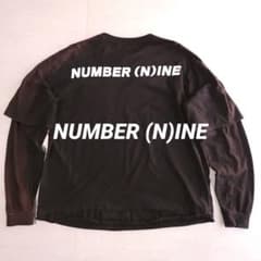 NUMBER (N)INE レイヤードTシャツ 長袖ロンT ナンバーナイン 黒ブ 